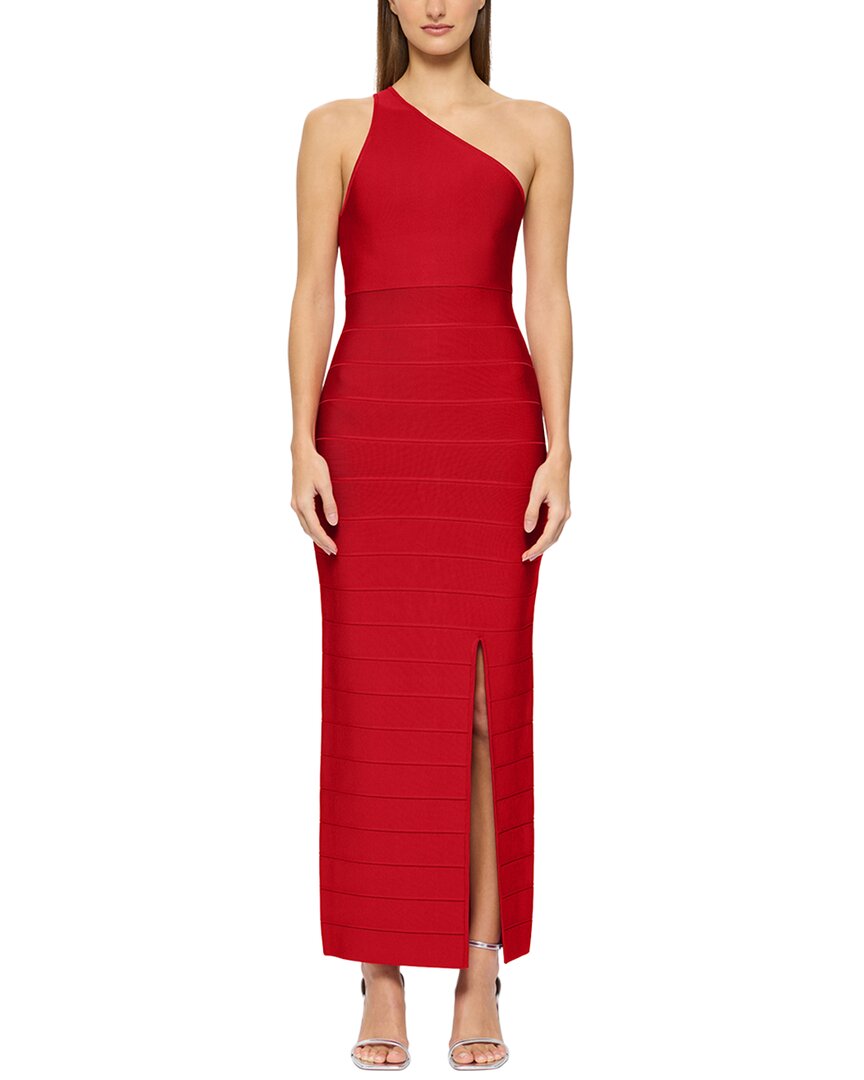 Herve Leger One Shoulder Bandage Gown