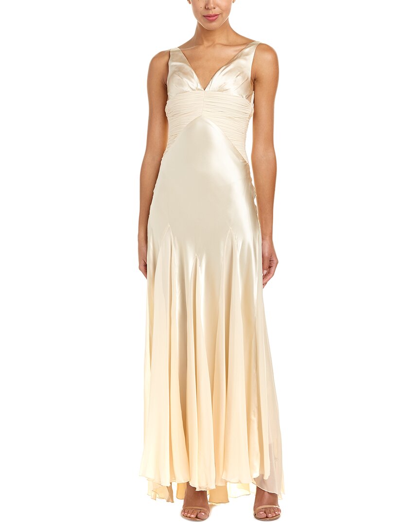 Issue New York Silk Gown In Neutral
