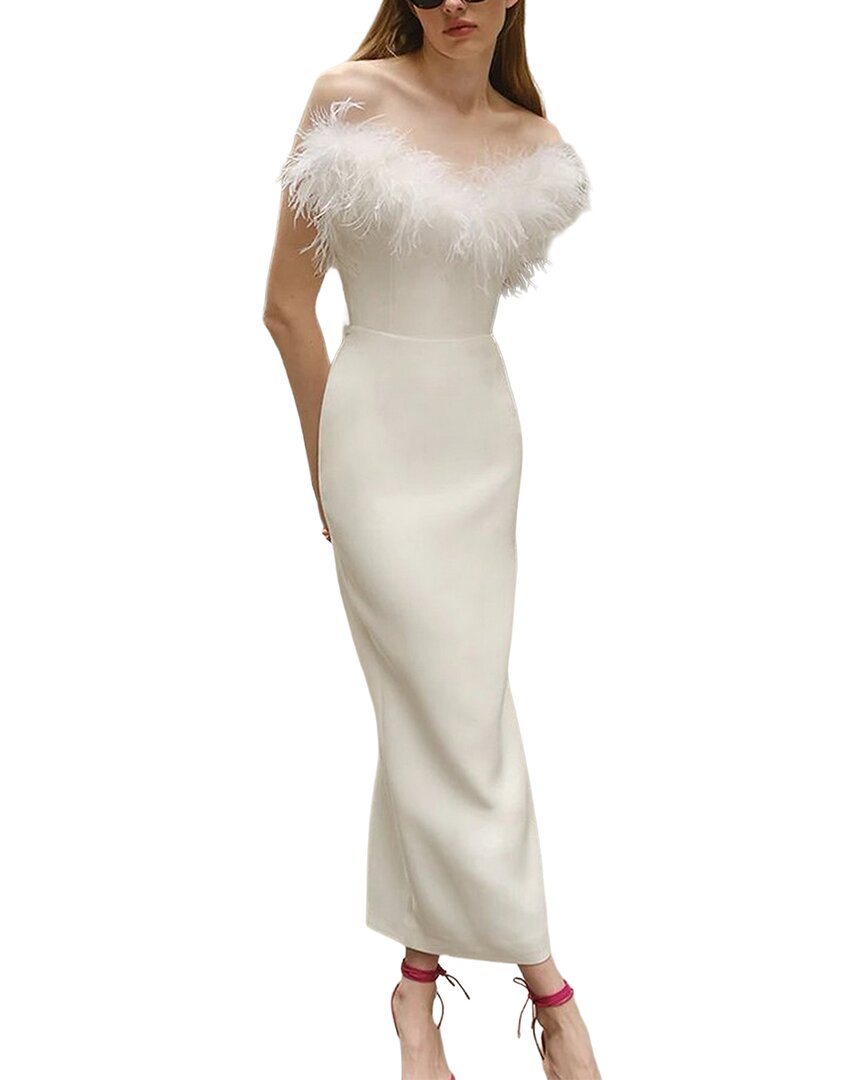 Vincent Embellished Sleeveless Maxi Dress In White