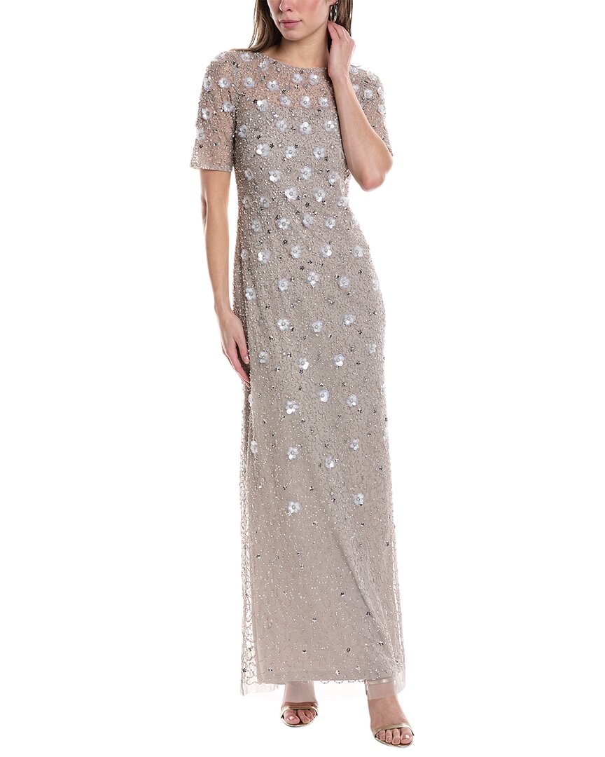 ADRIANNA PAPELL ADRIANNA PAPELL BEADED GOWN