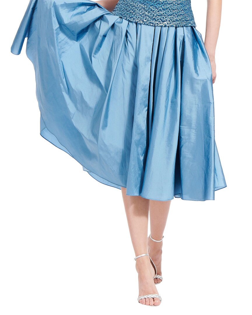 Shop Emily Shalant Spring Taffeta Tea Length Midi Skirt