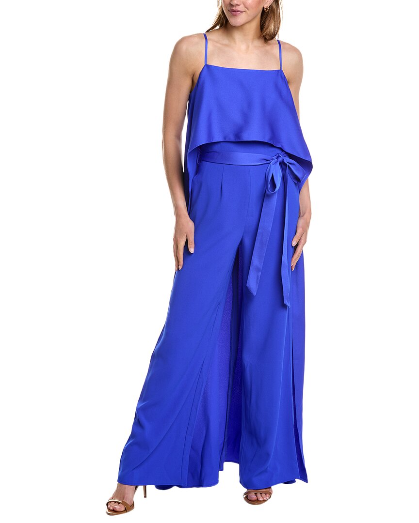 Shop Black Halo Valeria Jumpsuit In Blue