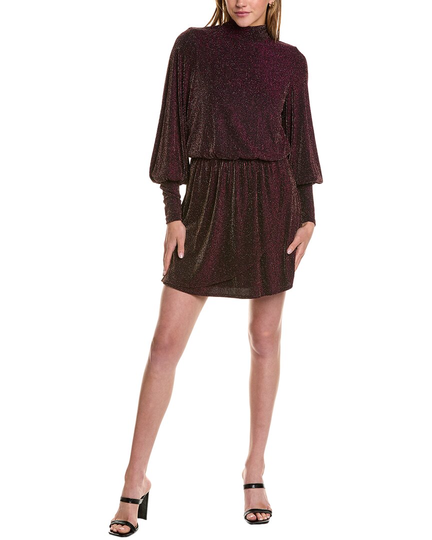 Black Halo Gavin Mini Dress In Gold