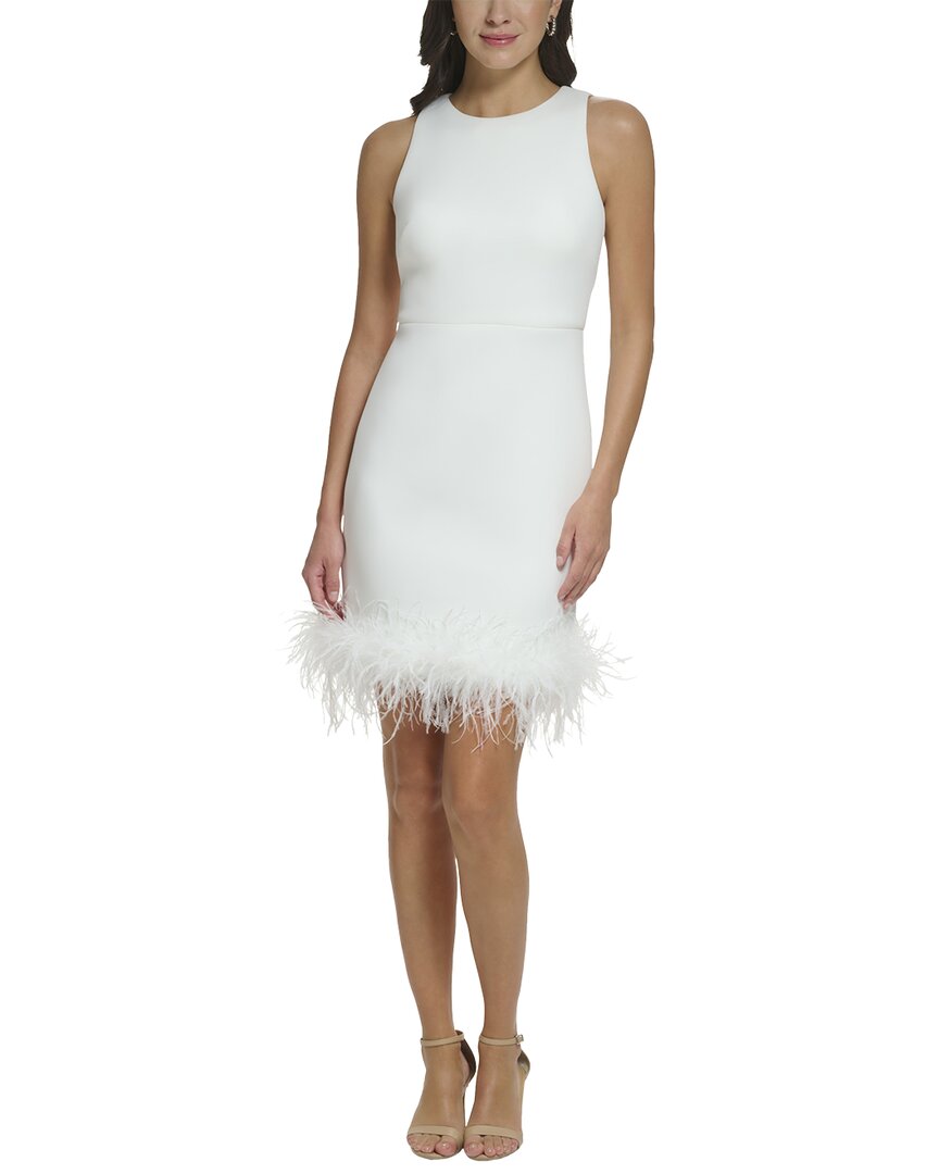 ELIZA J ELIZA J 3D SCUBA SOLID MINI DRESS