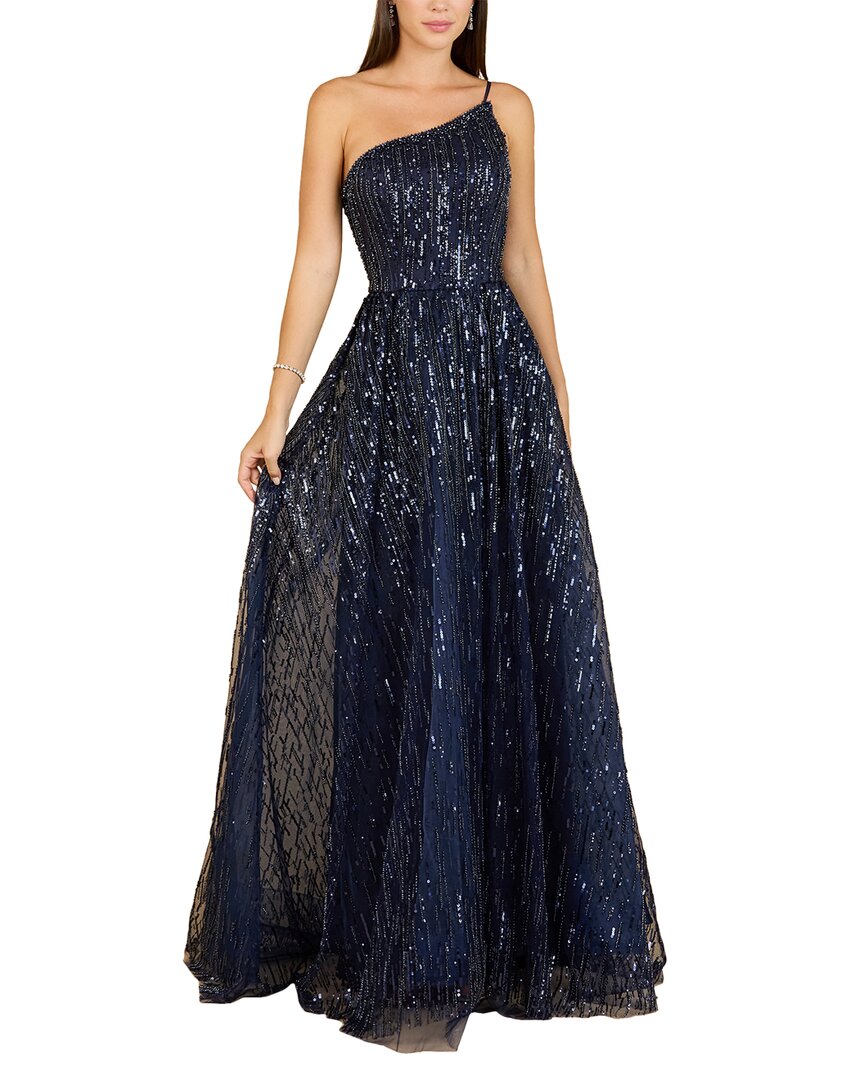 Lara A-line Gown In Blue