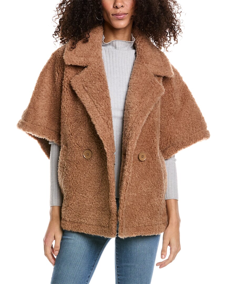 Adrienne Landau Wool Cape Coat