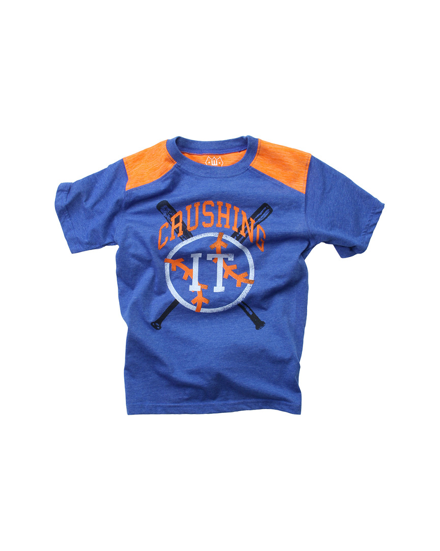 Image of Wes Willy Crushing It Cloudy Inset Yoke SS T-Shirt