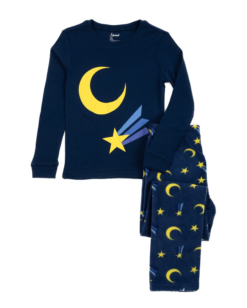 Leveret 2pc Pajama Set In Blue