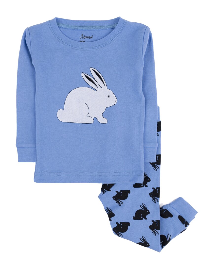 Leveret 2pc Pajama Set In Blue