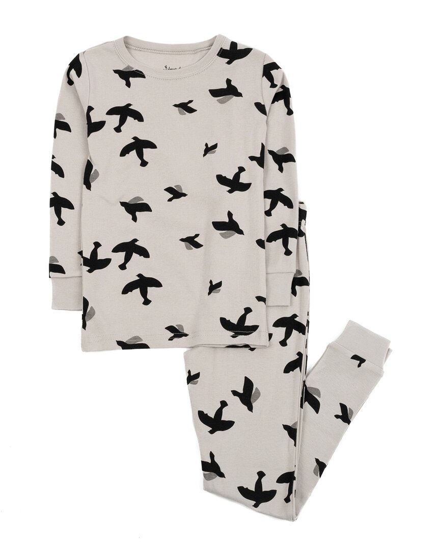 Leveret 2pc Pajama Set In White