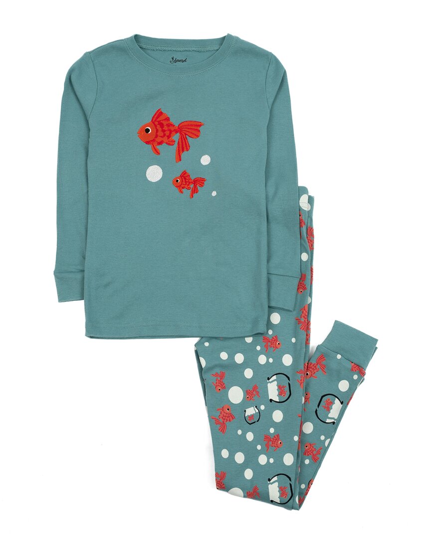 Leveret 2pc Pajama Set In Blue