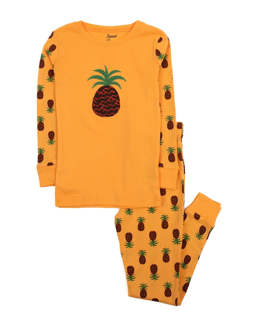 Leveret 2pc Pajama Set In Orange