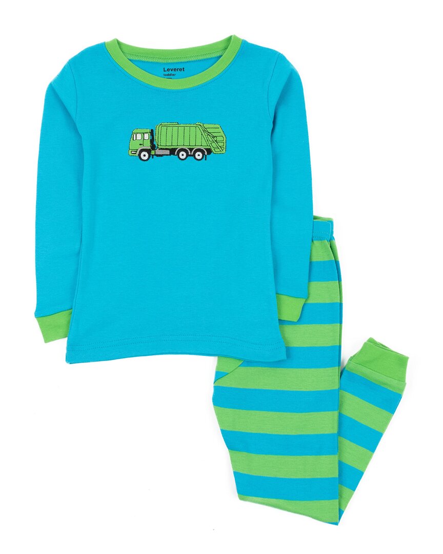 Leveret 2pc Pajama Set In Blue
