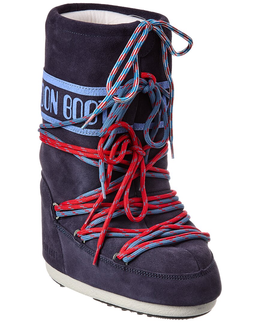 Moon Boot ® Icon Suede Laces Boot In Blue