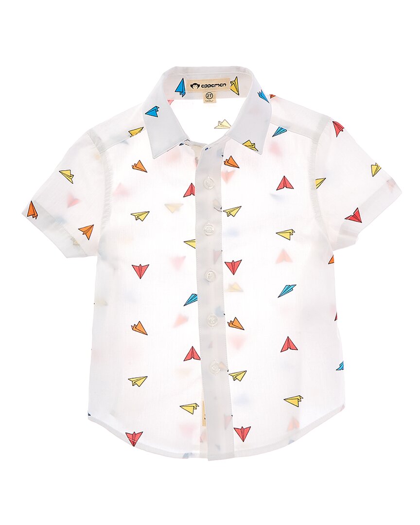 Appaman Kids'  Day Party Shirt In White
