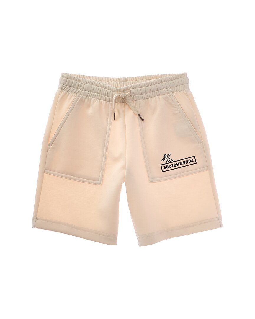 Scotch & Soda Double Knit Short In Neutral