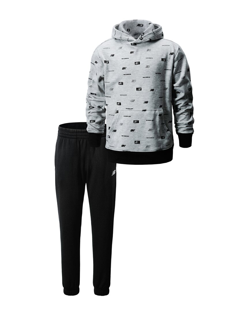 new balance 2pc fleece hoodie & jogger pant set