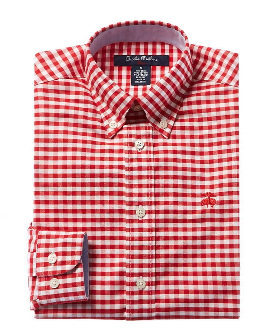Image of Brooks Brothers Gingham Dress Shirt