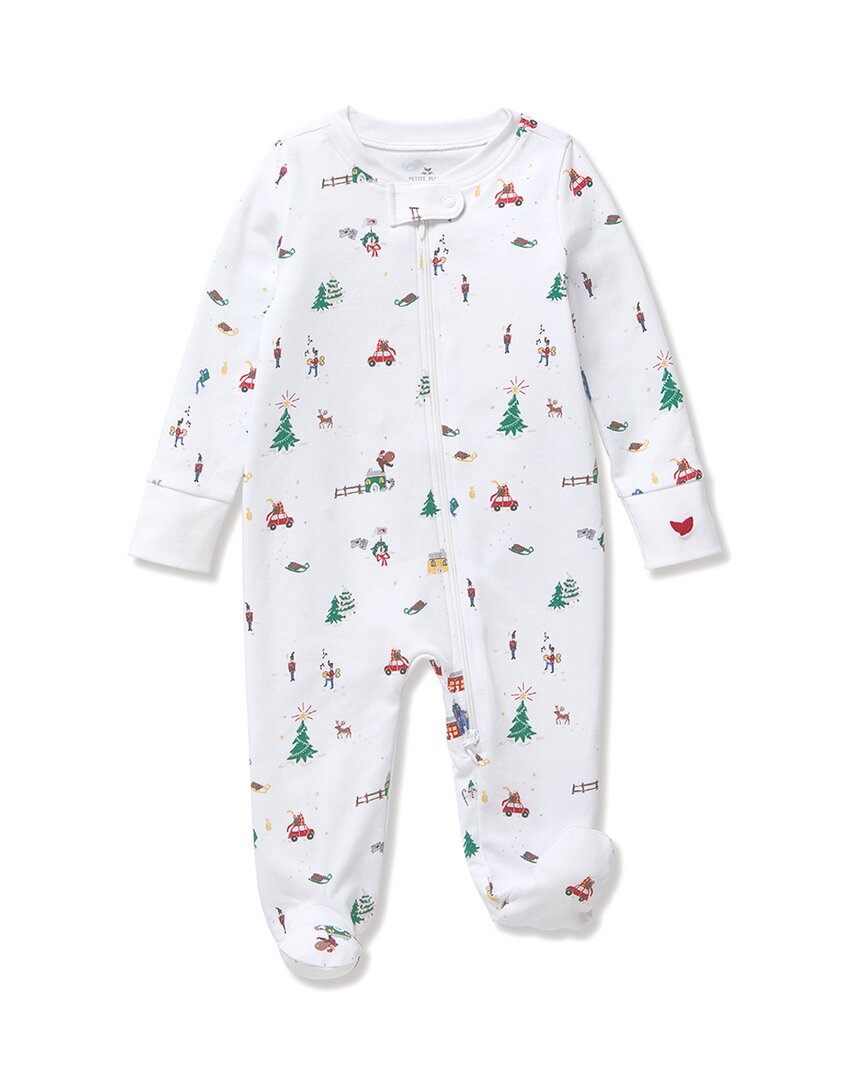 Petite Plume Snug Fit Romper In Gray