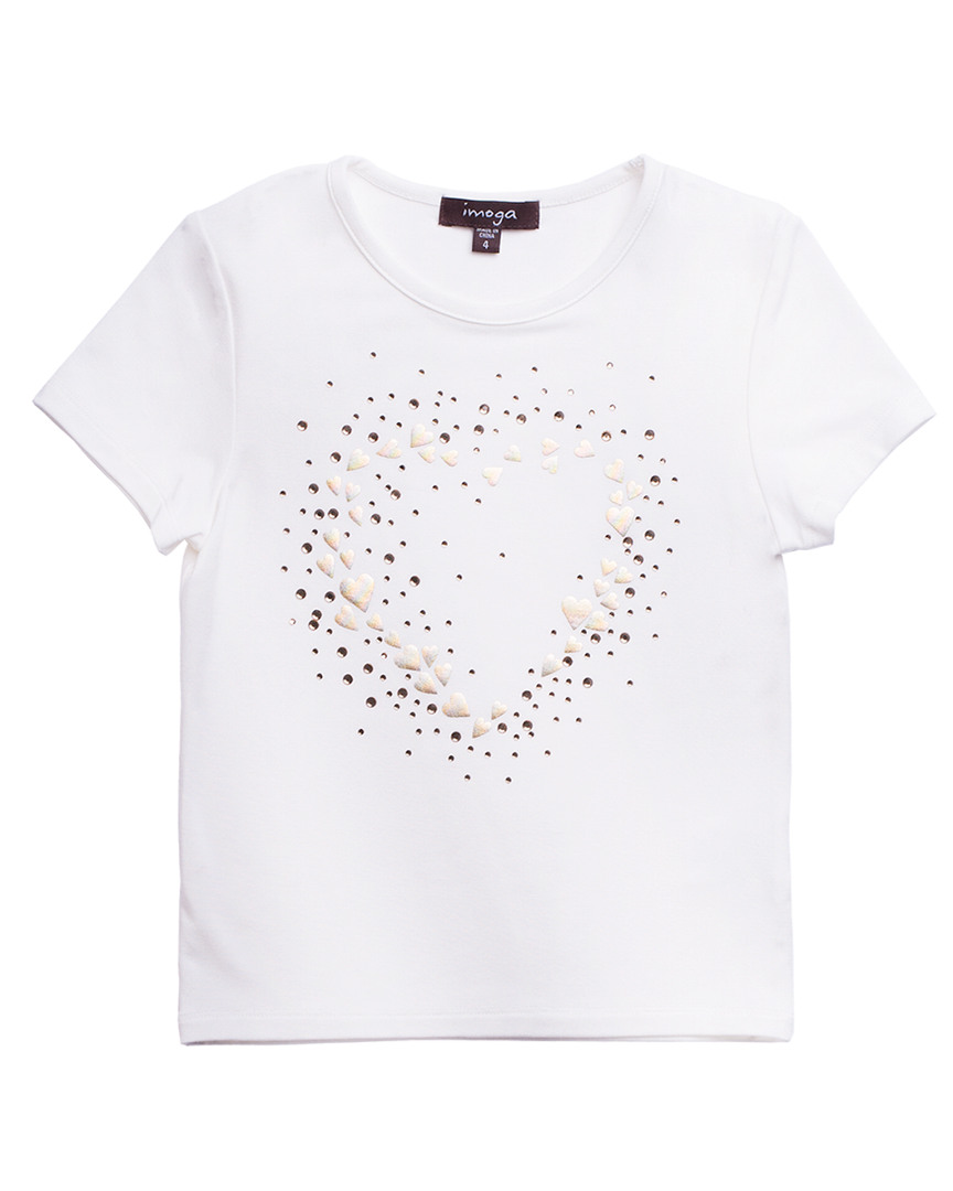 Image of IMOGA Amita Embellished Hearts T-Shirt