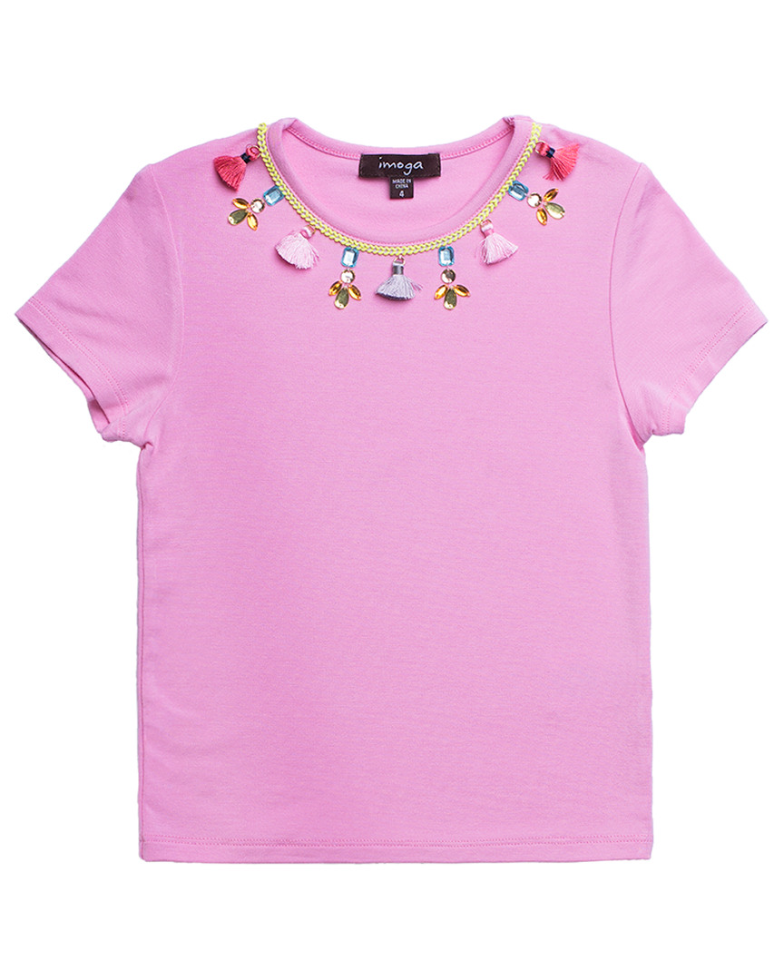 Image of IMOGA Amita Embellished Trim T-Shirt