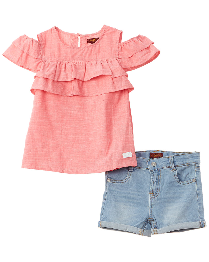 Image of For All Mankind pc Top and Short Set