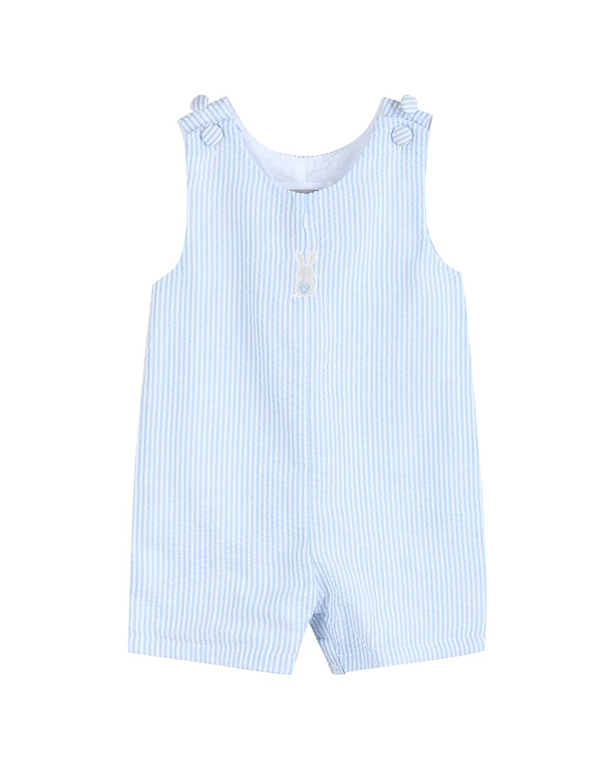 Lil Cactus Easter Bunny Overall In Blue