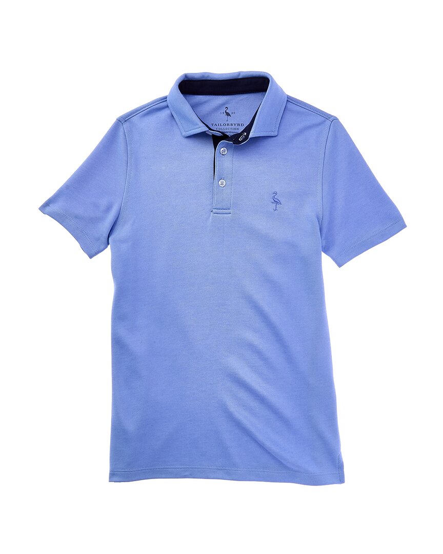 Tailorbyrd Solid Polo Shirt In Blue
