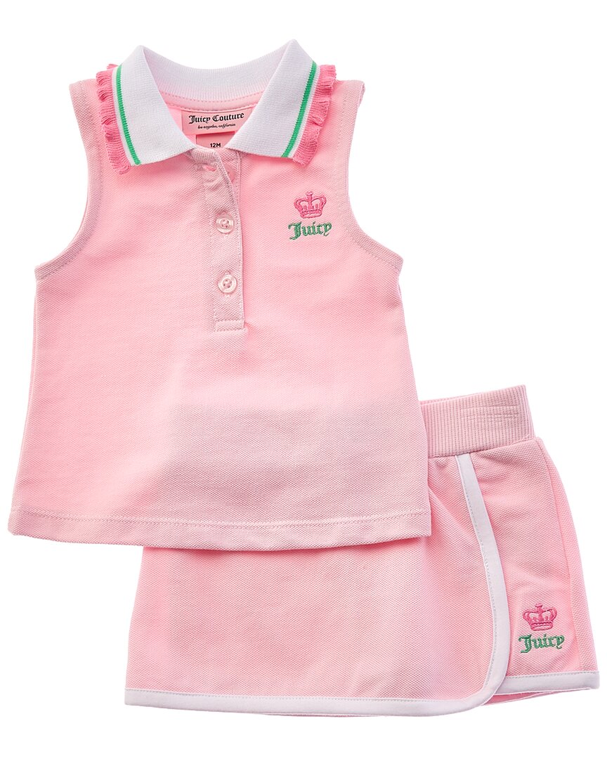 Juicy Couture 2Pc Top & Skort Set Pink 12M