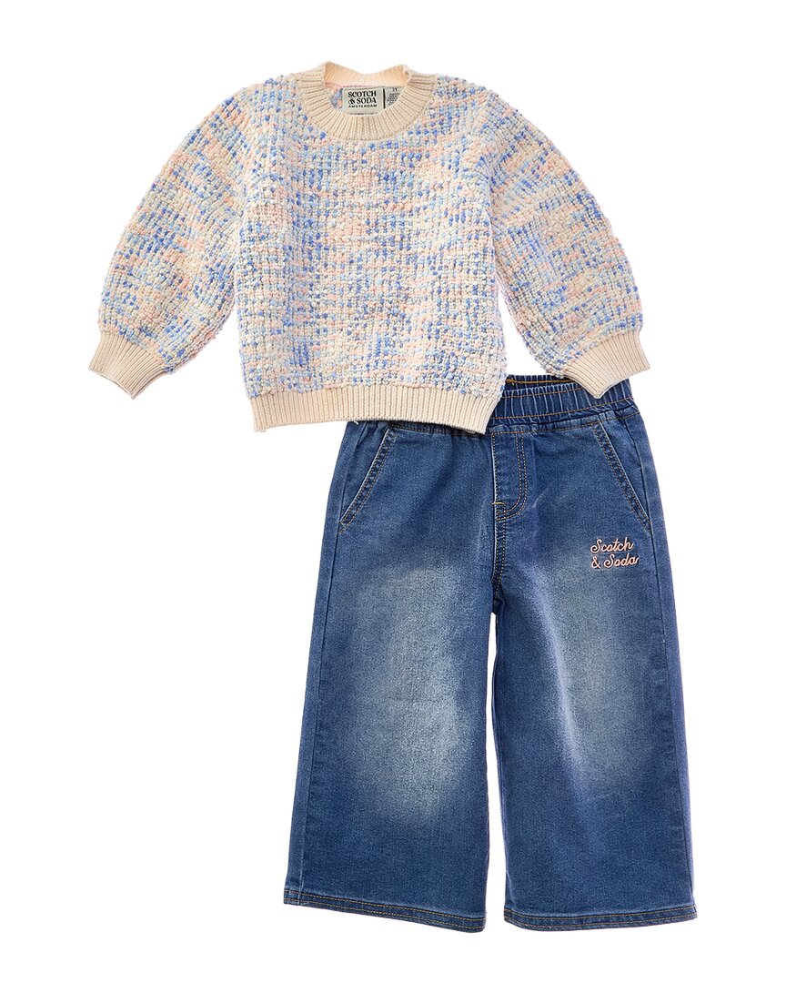 Scotch & Soda 2pc Sweater & Denim Pant Set