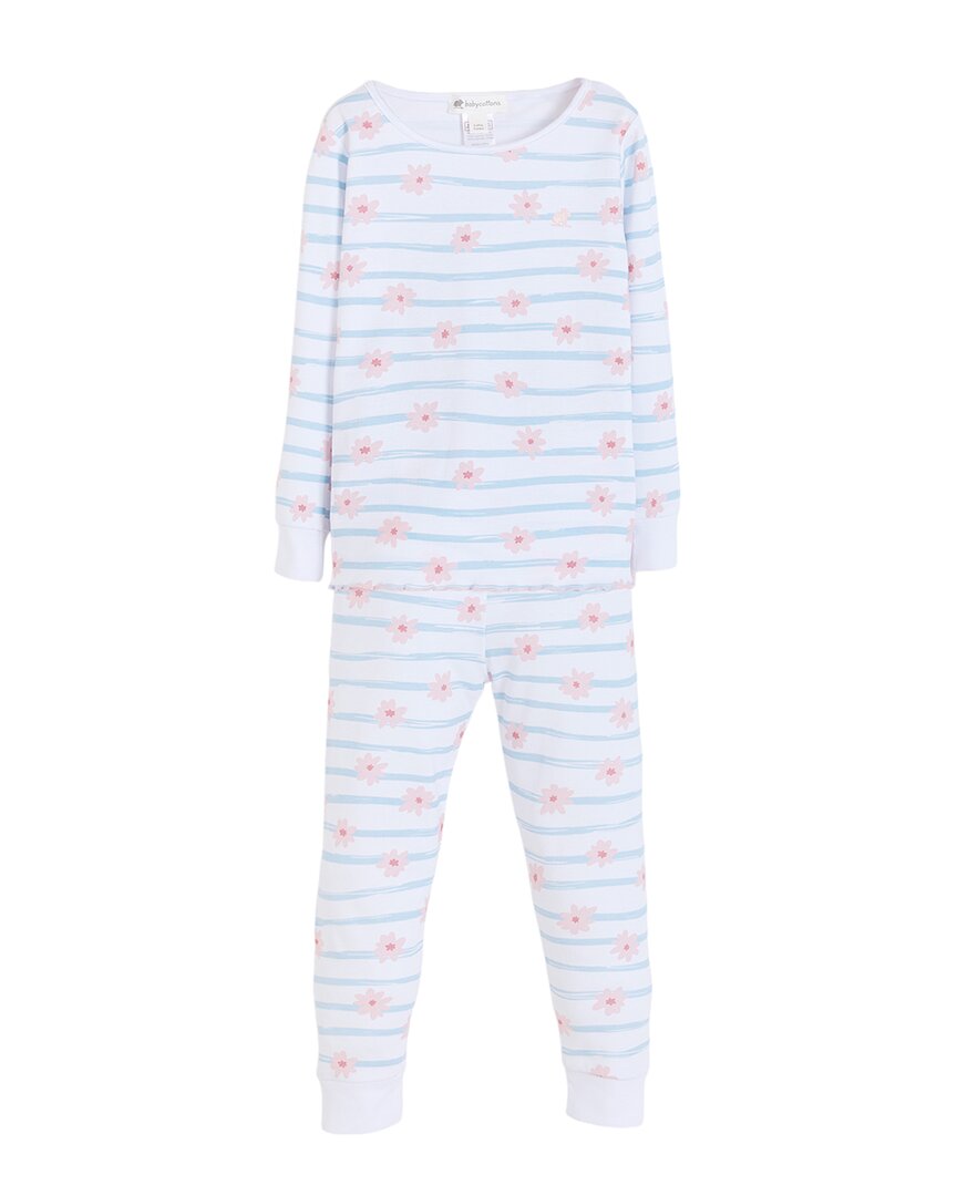 Babycottons 2pc Pajama Set In Blue