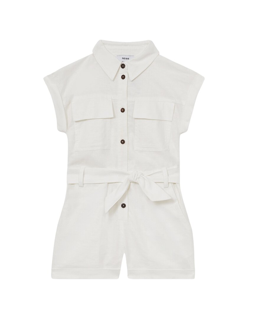 Reiss Zoe Playsuit In White