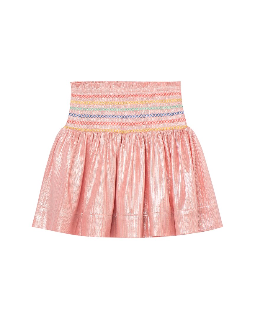 PEEK Shiny Faille Smocked Skirt