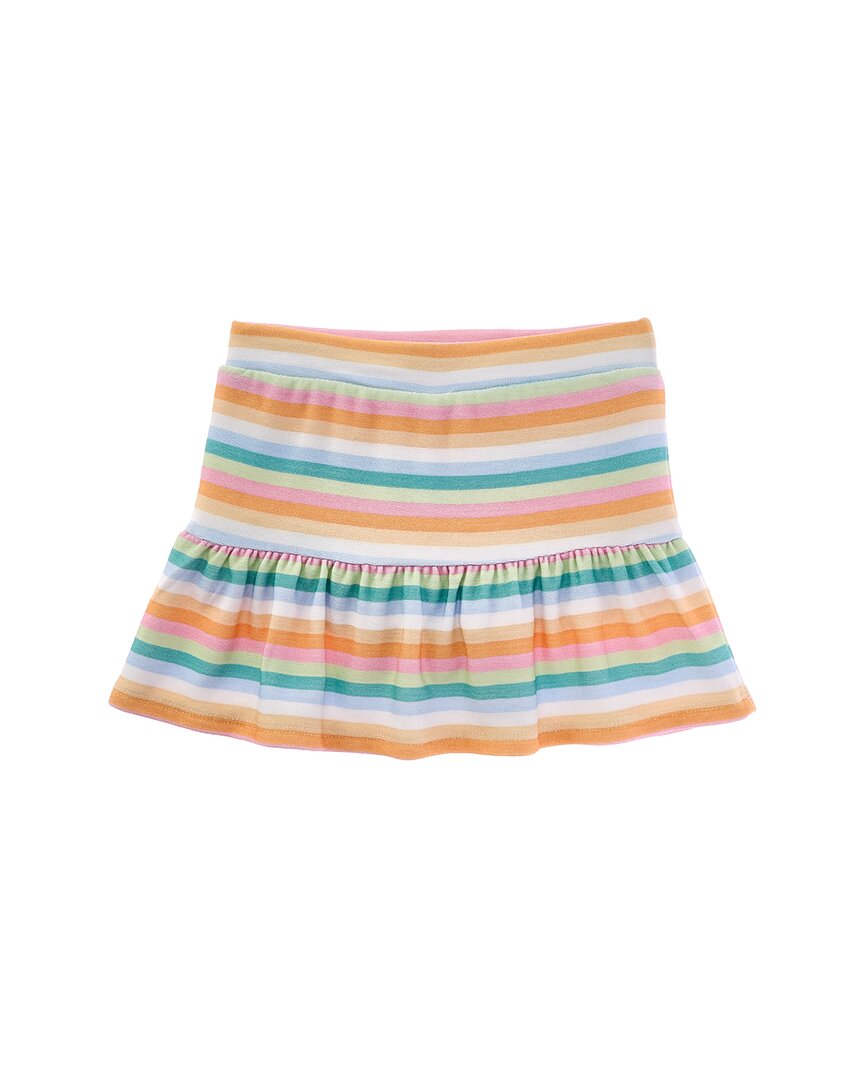 Chaser Cozy Knit Peplum Skort In Multi