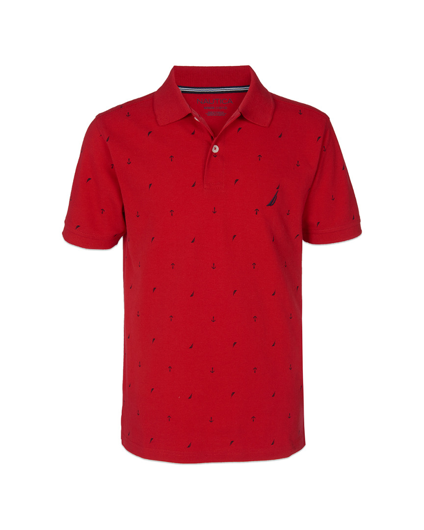 Image of Nautica Biscayne Print Polo Shirt