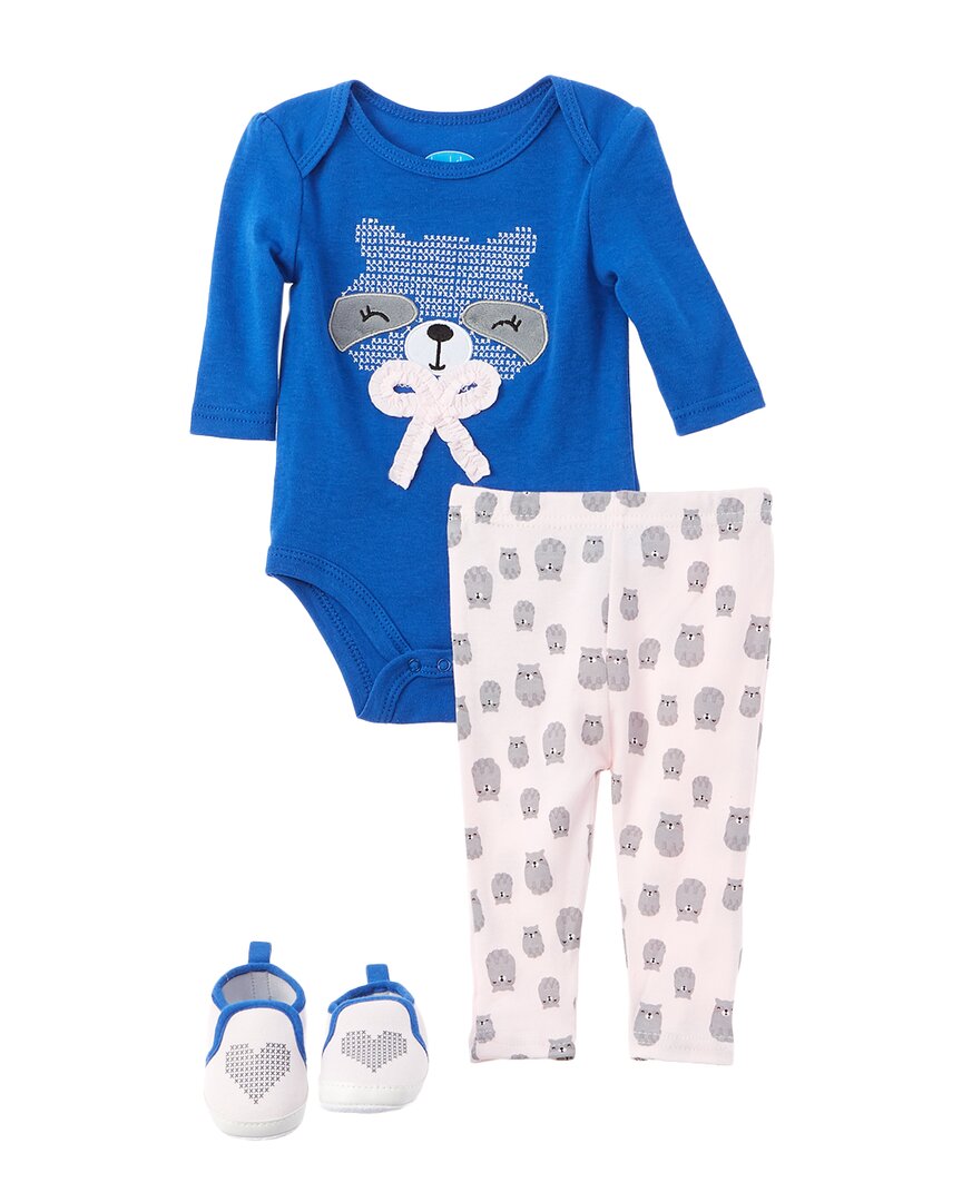 Image of Bon Bebe pc Bodysuit, Pant & Sneakers Set