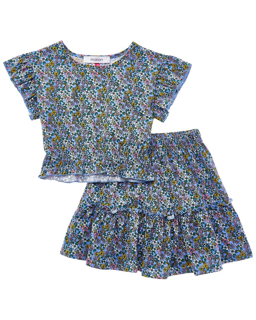 Marion 2pc Floral Top & Skirt Set