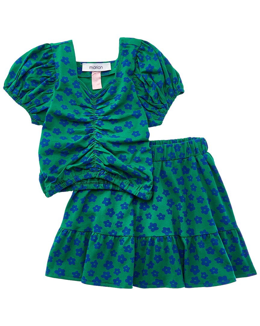 Marion 2pc Floral Top & Skirt Set
