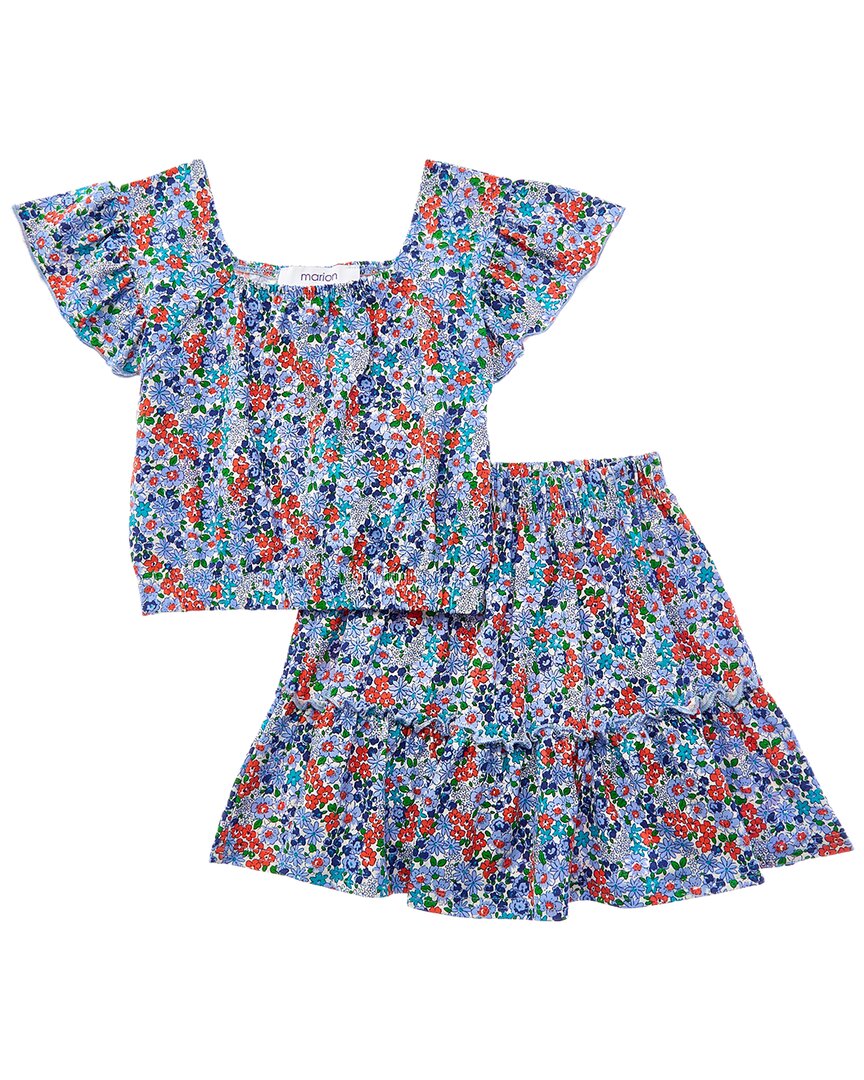 Marion 2pc Floral Top & Skirt Set