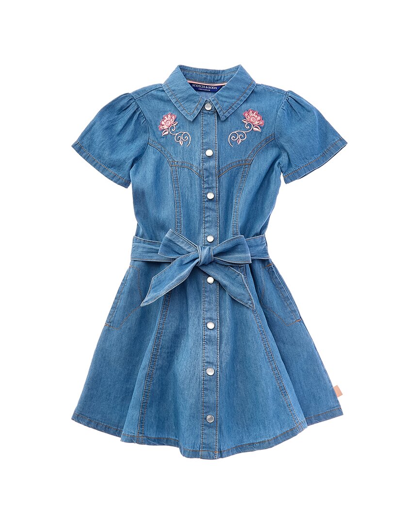 Scotch & Soda Denim Dress In Blue