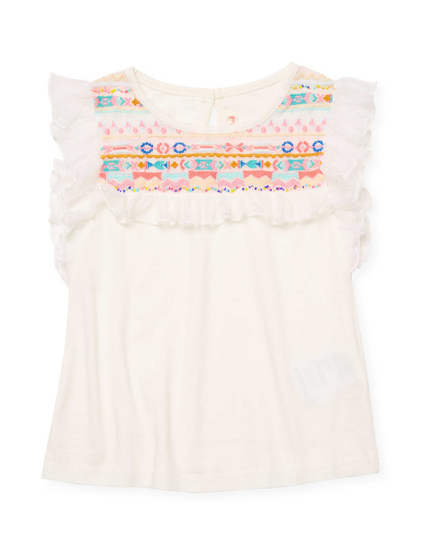 Image of Billieblush Embroidery Bib Top