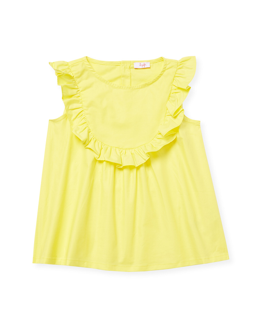 Image of Il Gufo Draped Ruffle Top