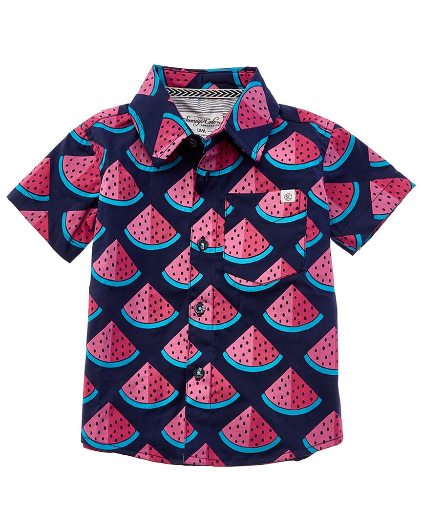 Sovereign Code Frenzy Button-down Shirt In Multi