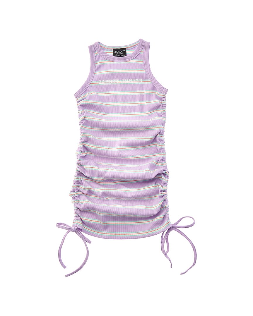 Bardot Junior Harlow Stripe Mini Dress In Purple