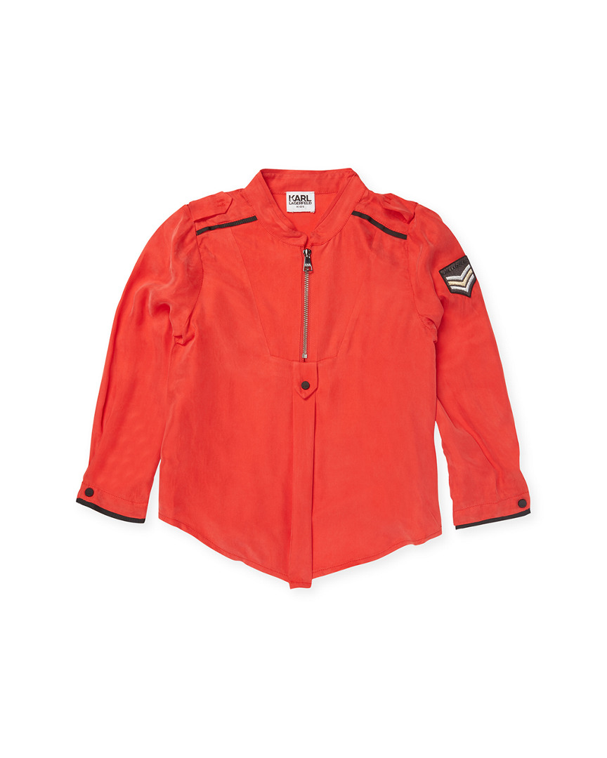 Image of Karl Lagerfeld Army Twill Shirt