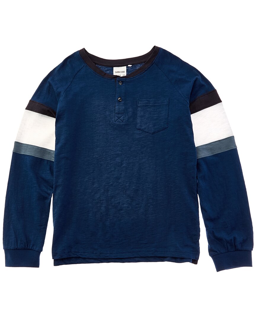 Sovereign Code Miles Henley T-shirt In Blue