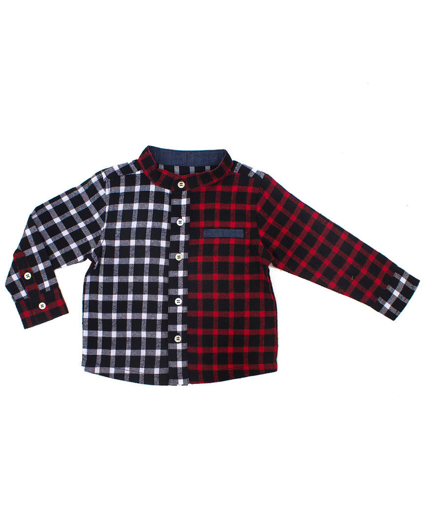 Image of Rosie Pope Mixed Plaid Button-Up Shirt