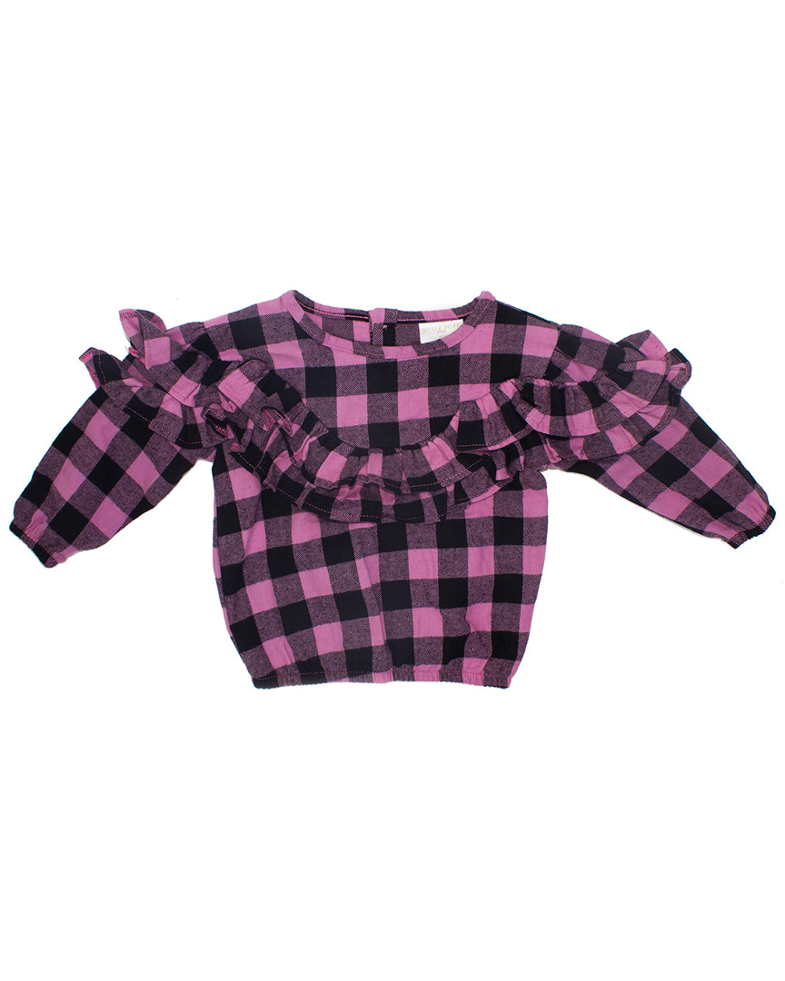 Image of Rosie Pope Ruffle Flannel Top