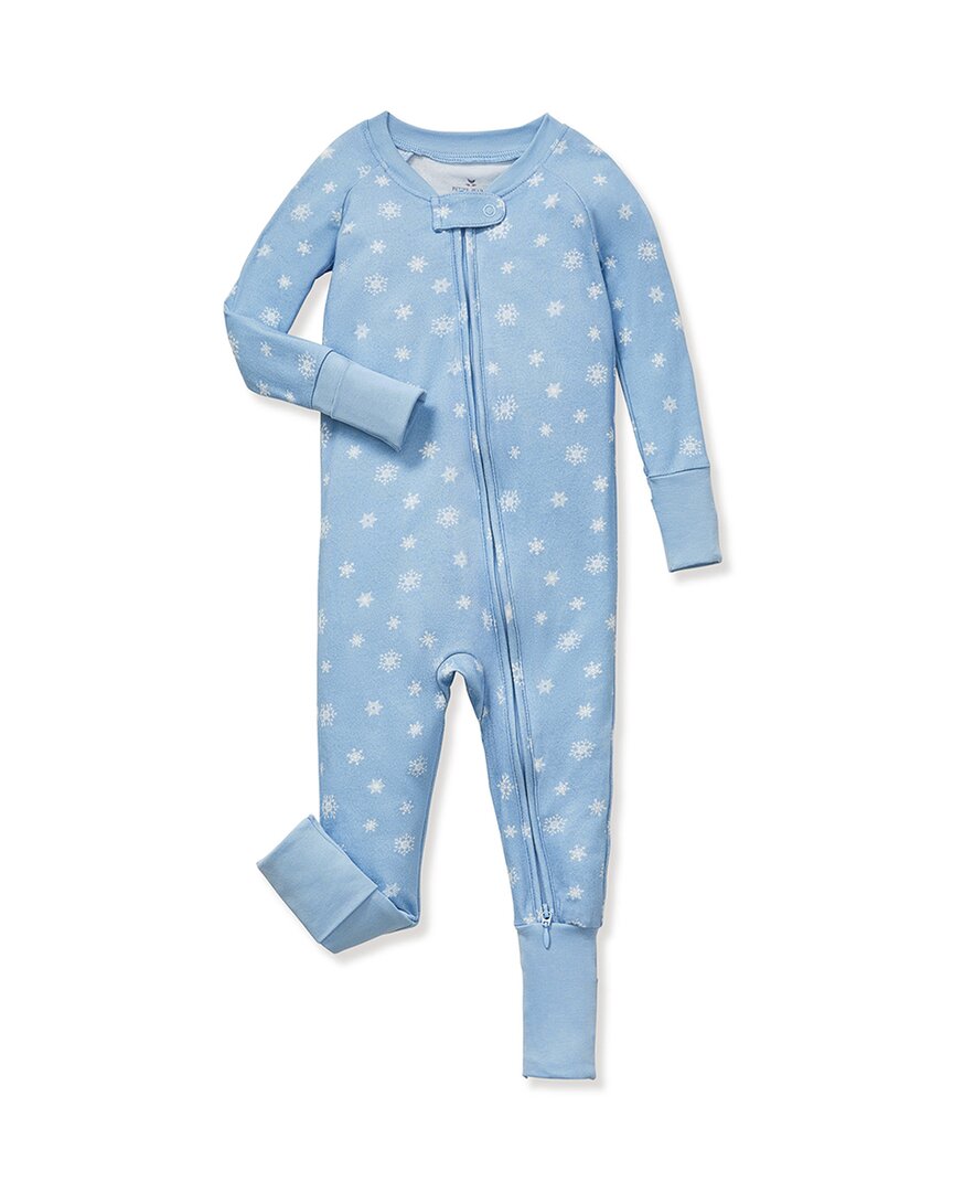 Petite Plume Peekaboo Romper In Blue