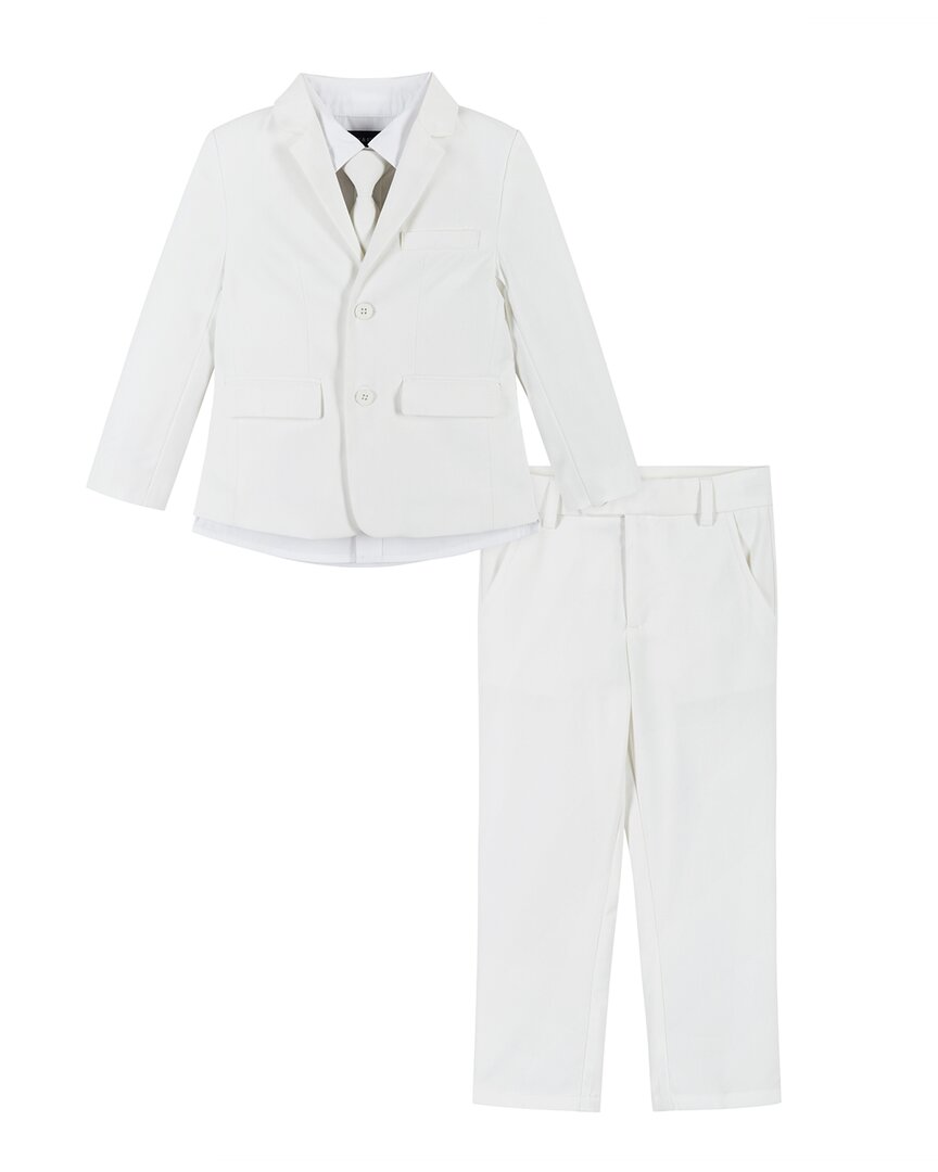Andy & Evan 4pc Suit Set In White